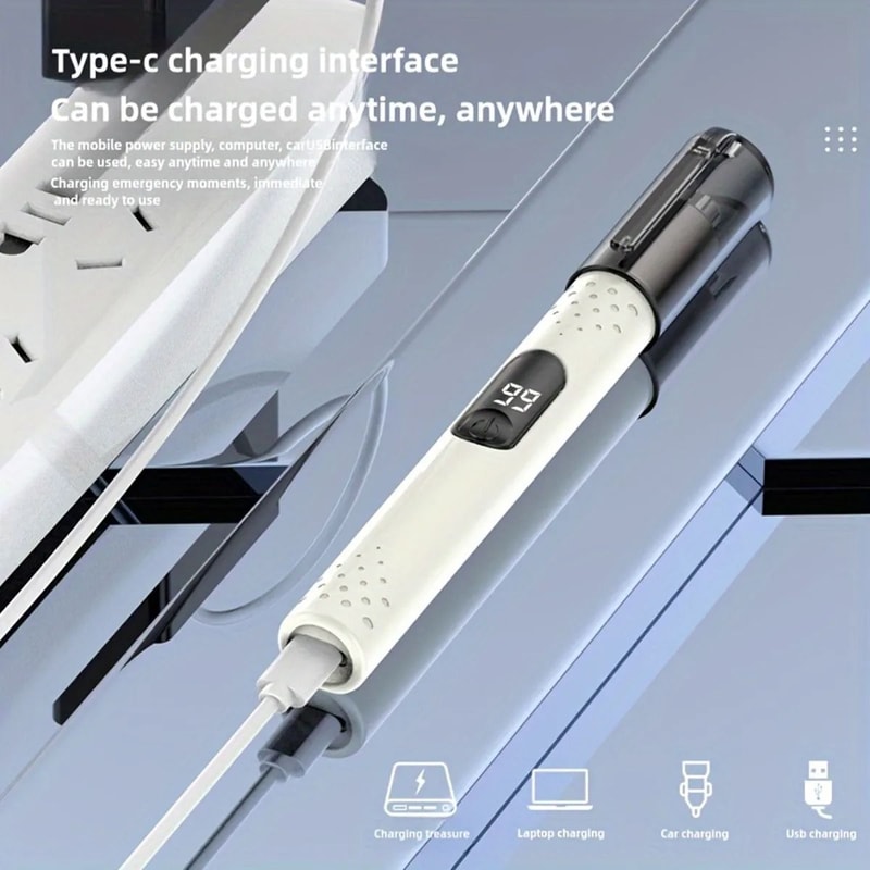 Mini Electric Nose Ear Hair Trimmer Portable Rechargeable Grooming Clipper HighPrecision Safe Sh 4