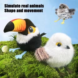 vibrating claw-activated plush cat toy – rechargeable flapping motion teaser – high-yield indoor hunting hub