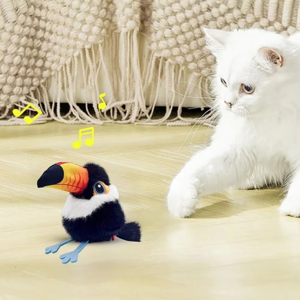 Vibrating ClawActivated Plush Cat Toy Rechargeable Flapping Motion Teaser HighYield Indoor Huntin 5