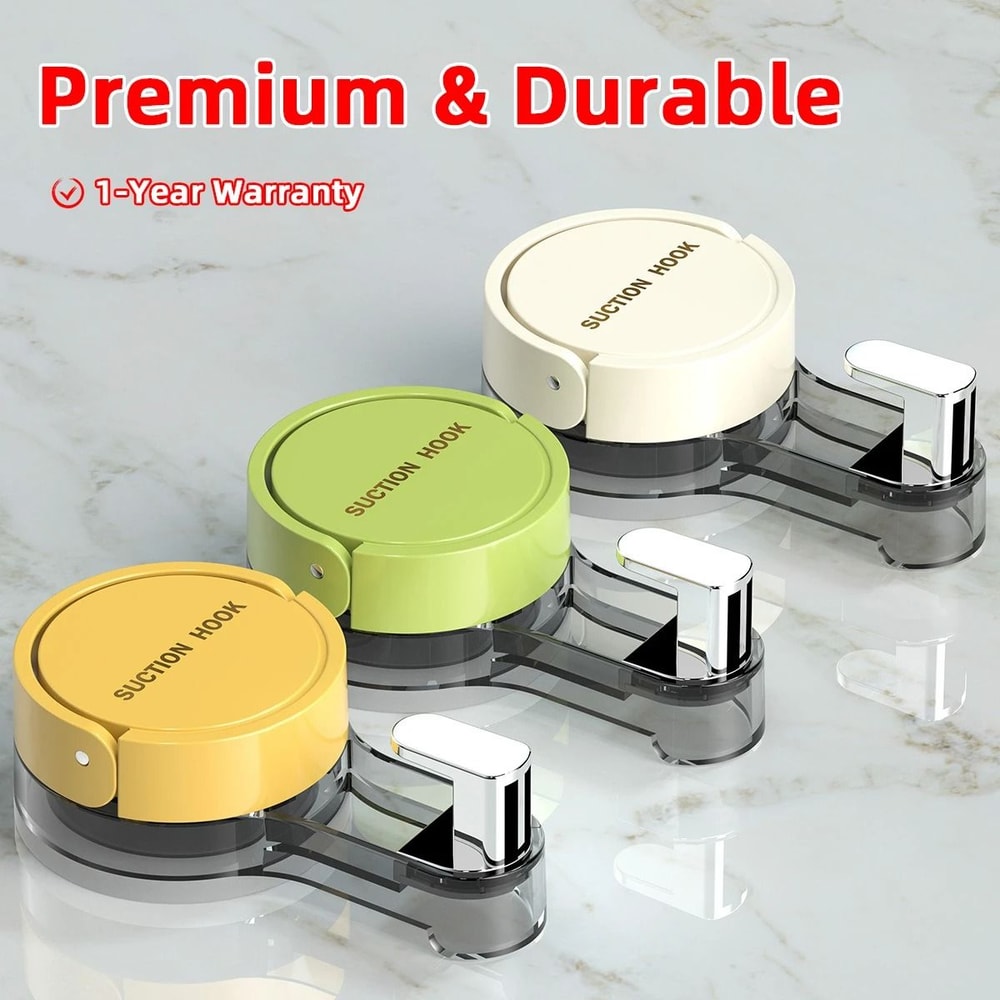 Suction Hooks With Strong Vacuum Power Traceless NoDrilling Adhesive Mounts HighYield Utility Sup 2