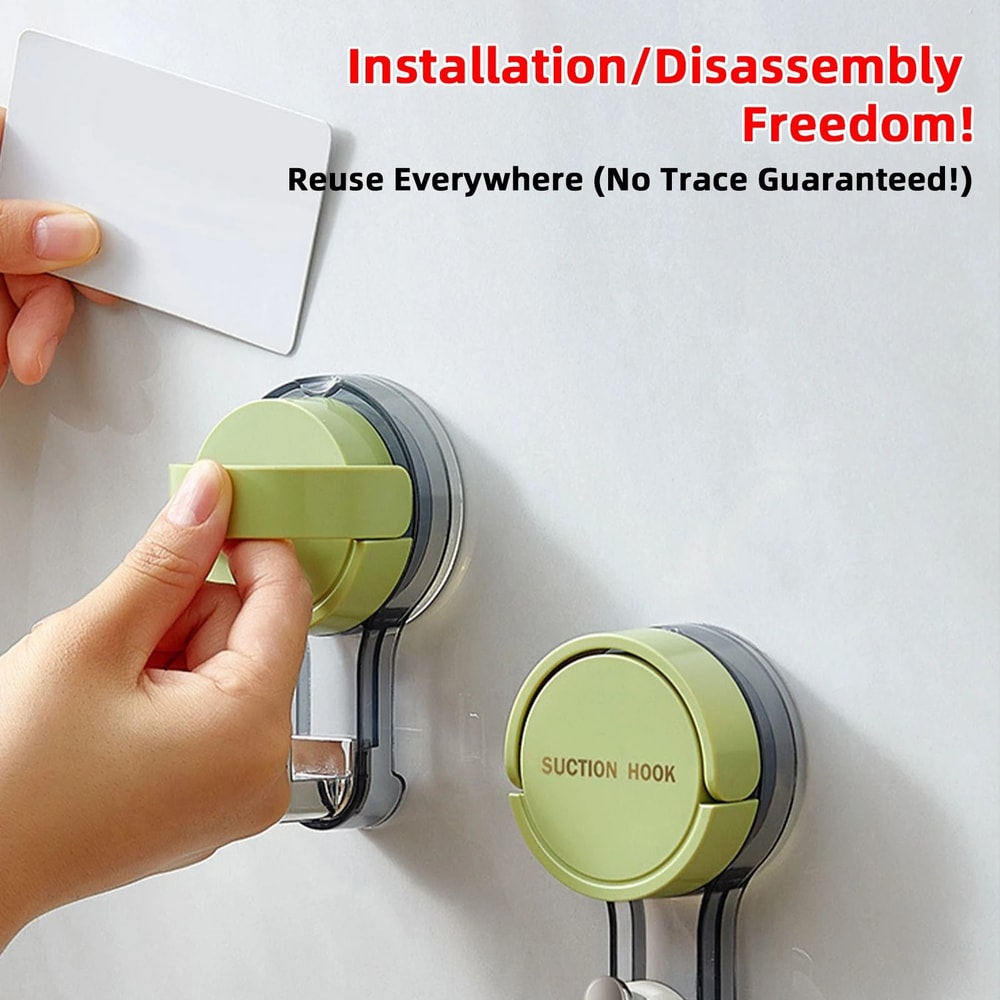 Suction Hooks With Strong Vacuum Power Traceless NoDrilling Adhesive Mounts HighYield Utility Sup 5