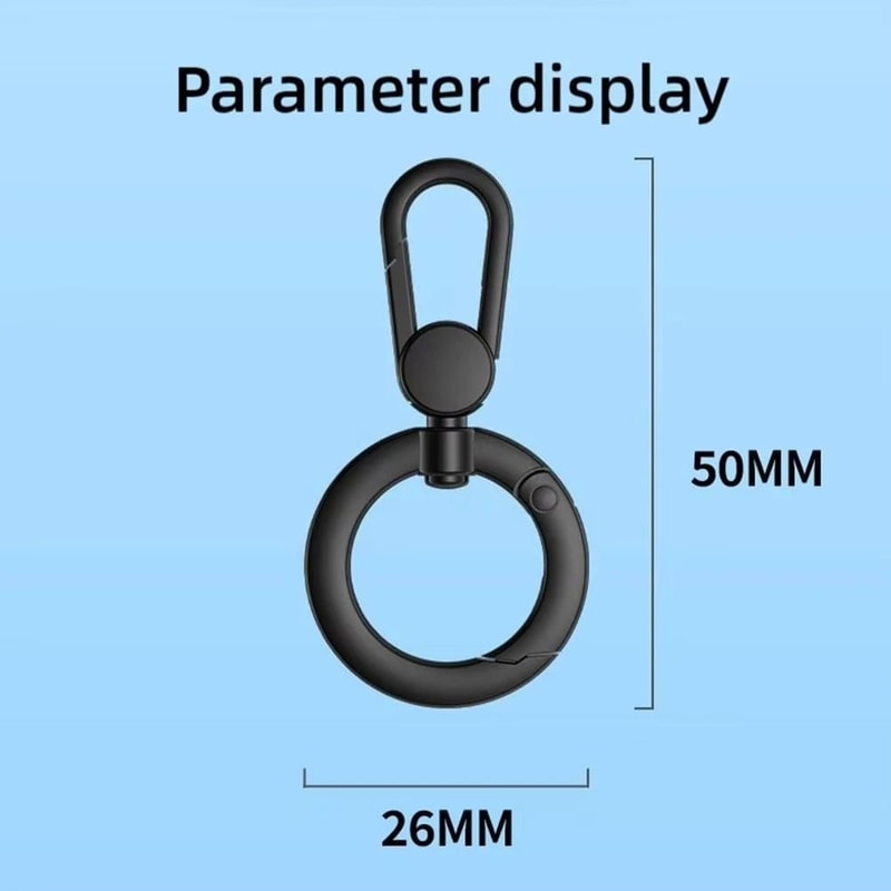 Metal Phone Lanyard Gasket Patch Rotatable Steel Clip Card Tab HighYield Mobile Accessory Interac 6