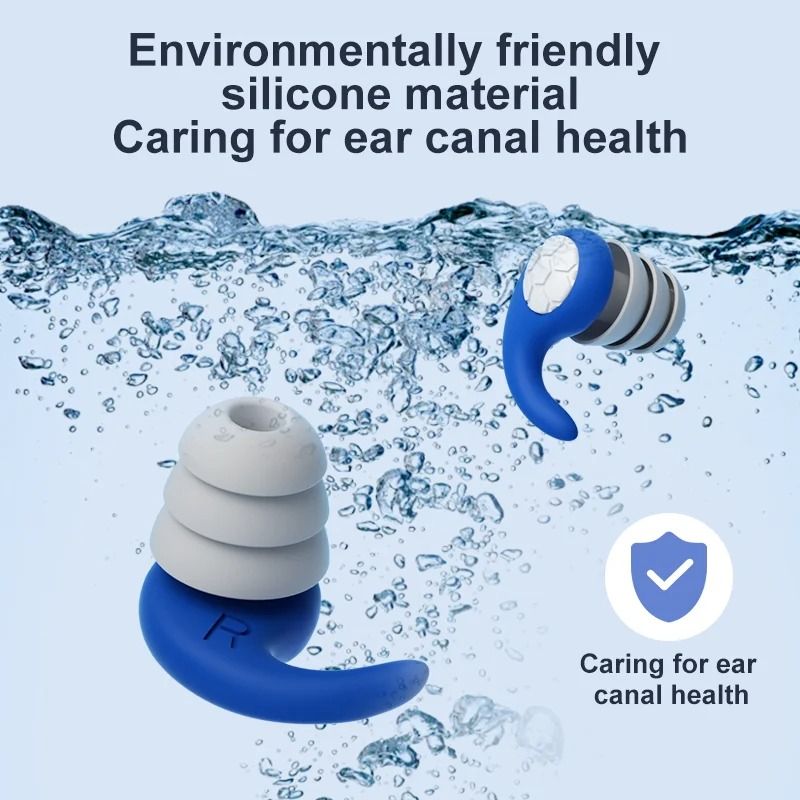 Noise Reduction Ear Plugs Set Waterproof Silicone Protection HighYield Sleep Swimming Interactio 3