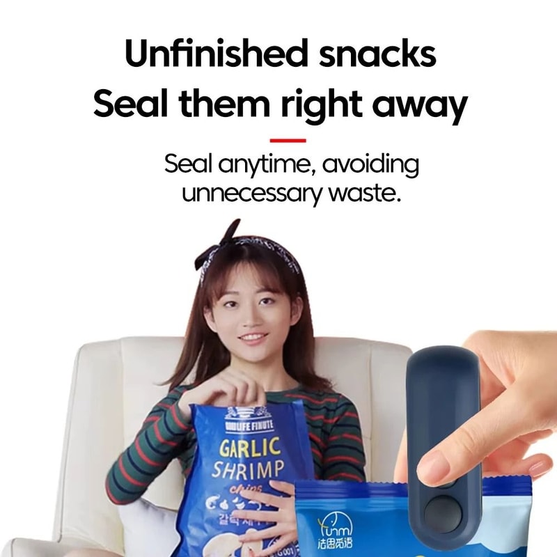 2in1 USB Mini Heat Sealer Handheld Vacuum Bag Sealer And Cutter HighYield Food Preservation Inter 3