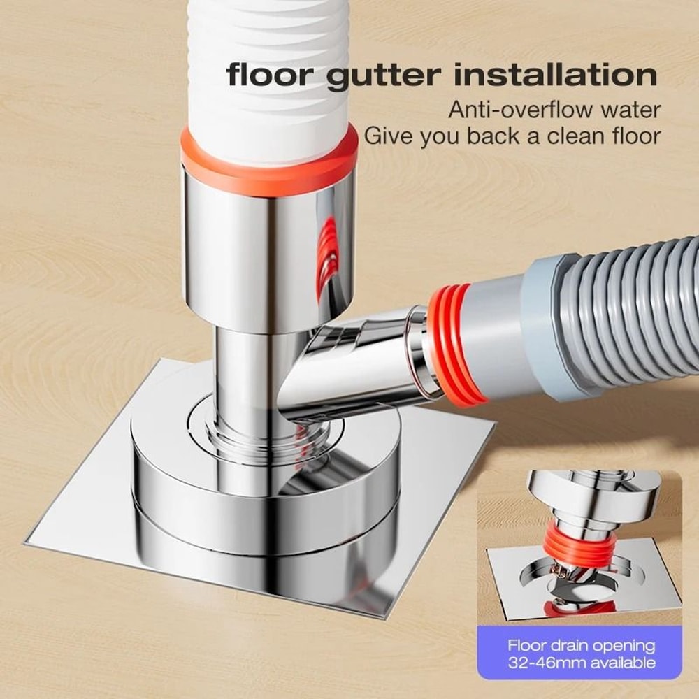 Washing Machine ThreeWay Drainage Connector AntiOdor AntiOverflow Floor Drain HighYield Plumbing 5