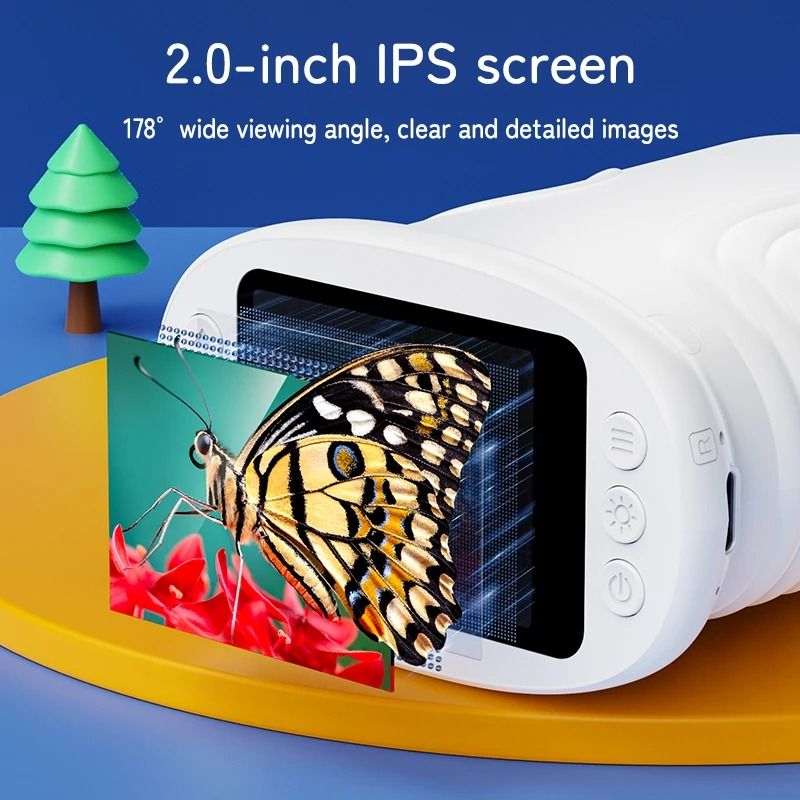 Microscope For Kids With 2Inch Screen 1000x Digital Zoom Mini Handheld Camera HighYield STEM Lear 2