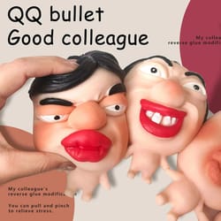 stress relieving pinch mask toy – emotional expression character squeeze – high-yield mental wellness support hub