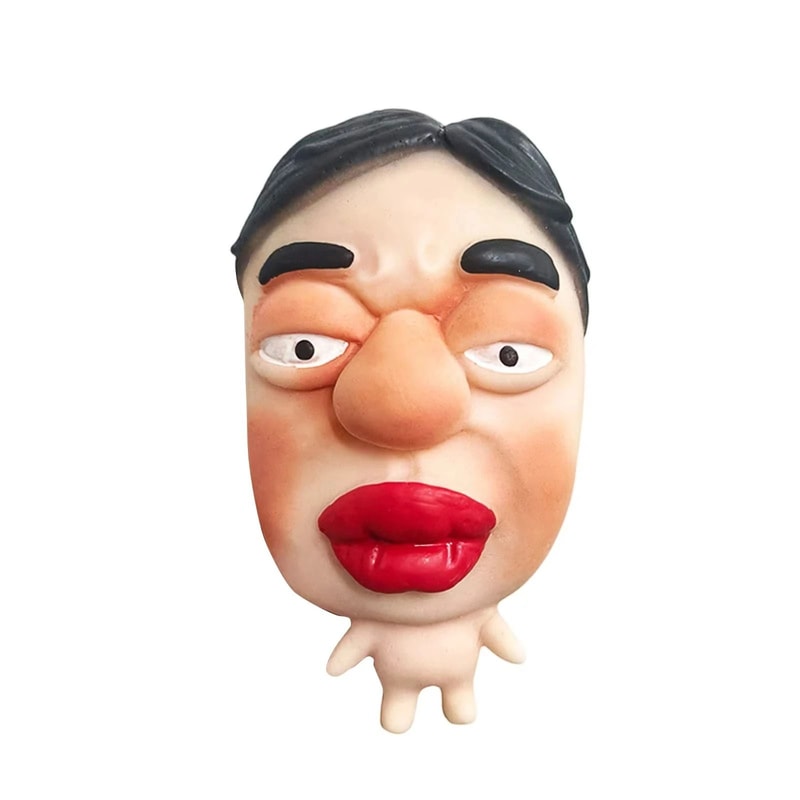 Stress Relieving Pinch Mask Toy Emotional Expression Character Squeeze HighYield Mental Wellness 10