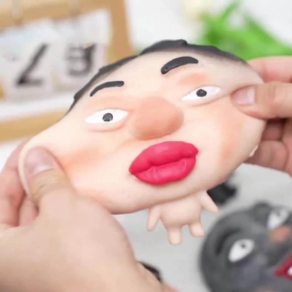Stress Relieving Pinch Mask Toy Emotional Expression Character Squeeze HighYield Mental Wellness 4
