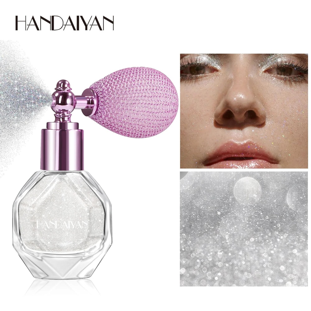 Holographic Glitter Spray HighYield Shimmer For Hair Body Clothes MultiSurface Cosmetic Interact 3