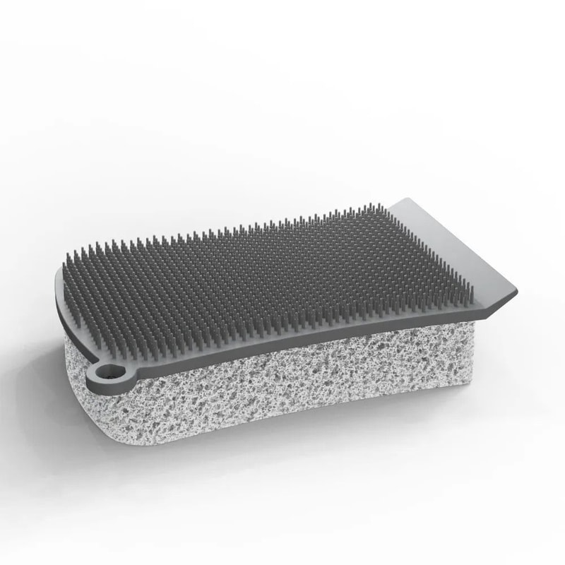 3in1 Silicone Sponge Brush MultiSurface Pot Wiper Scraper HighYield Kitchen Sanitation Interacti 6