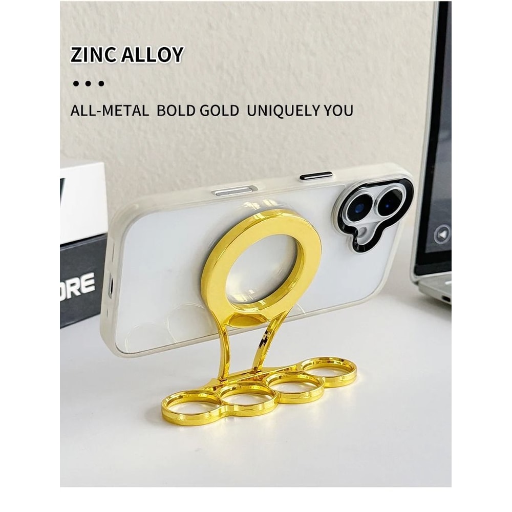 Dual Magnetic Rotating Phone Stand 360 Folding MultiAxis Mount HighYield Mobile Interaction Hub 3