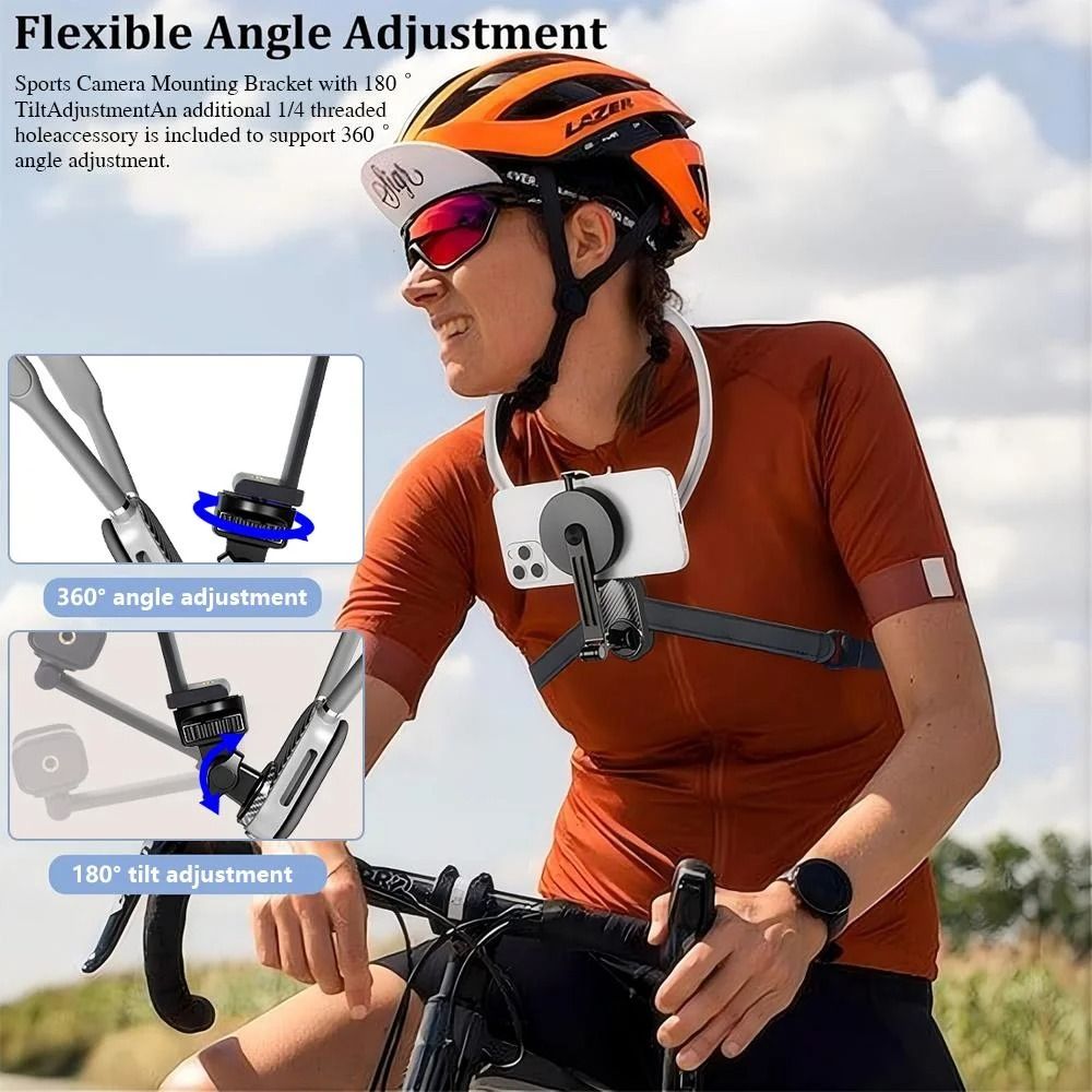 Magnetic Silicone Neck Mount QuickRelease HandsFree Support HighYield FirstPerson Video Interacti 1