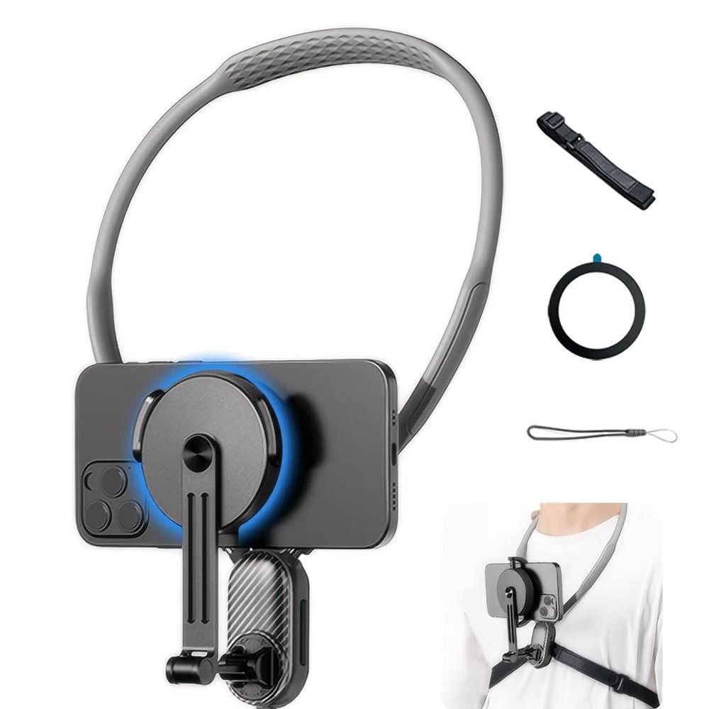 Magnetic Silicone Neck Mount QuickRelease HandsFree Support HighYield FirstPerson Video Interacti 2