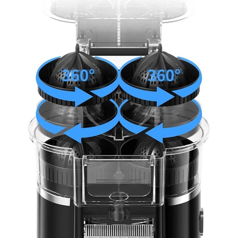 DualHead Electric Citrus Juicer HighYield Orange Lemon Squeezer Professional Home Kitchen 6