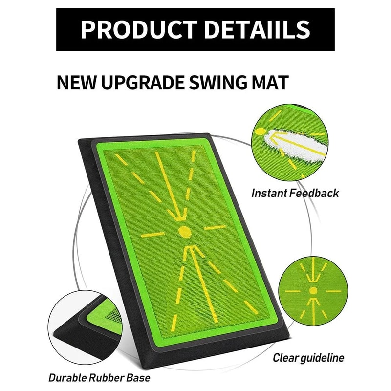 Golf Strike Training Mat Bead Display Swing Trace Detection Pad HighYield Beginner Skill Optimiza 6