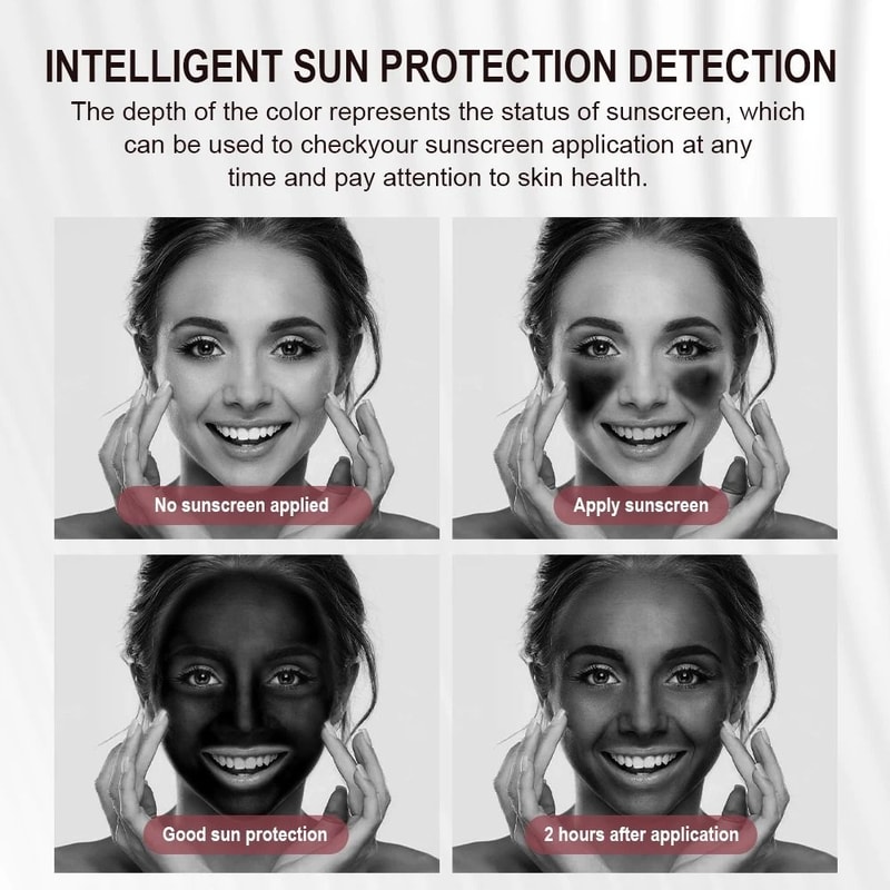 Smart UV Sunscreen Mirror LED Cosmetic Mirror With Sun Protection Detection HighYield Beauty Inte 4