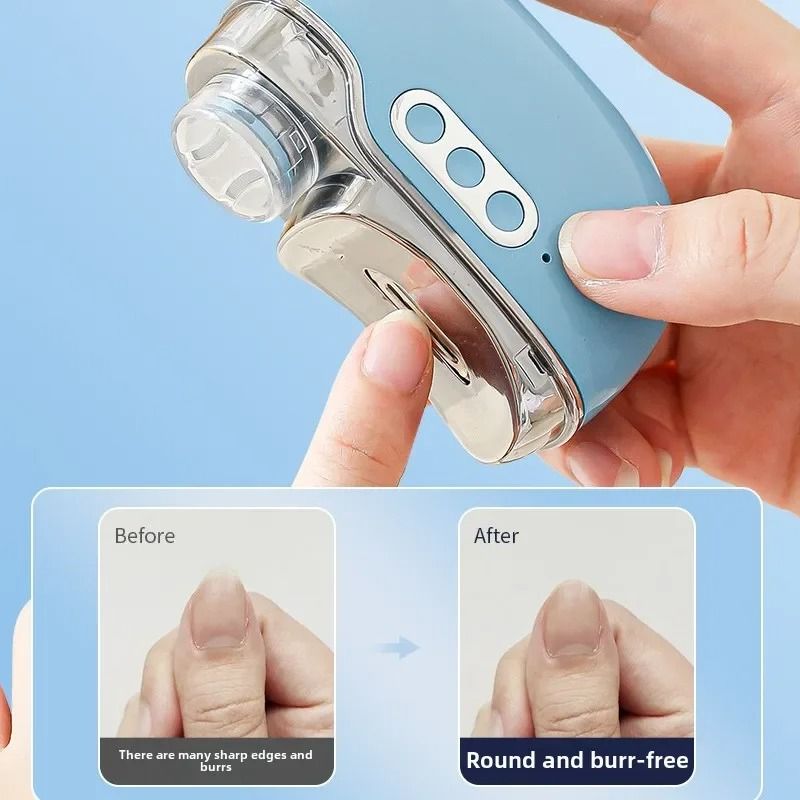 4in1 Automatic Electric Nail Clipper Integrated UV Drying Lamp Polishing Tool HighYield Manicure 2