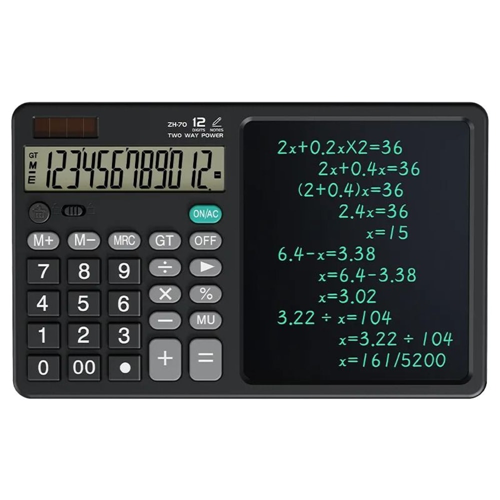 Calculator Writing Tablet 12Digit Desktop Scientific Hybrid HighYield Digital Memo Interaction Hu 7