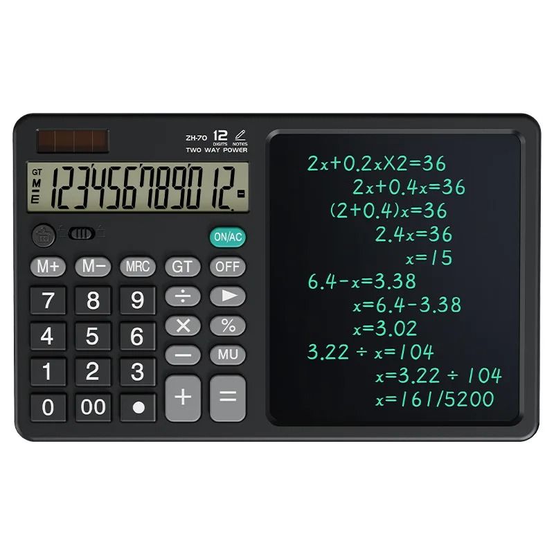 Calculator Writing Tablet 12Digit Desktop Scientific Hybrid HighYield Digital Memo Interaction Hu 7
