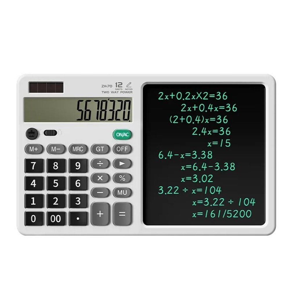 Calculator Writing Tablet 12Digit Desktop Scientific Hybrid HighYield Digital Memo Interaction Hu 8