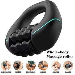 massage roller & percussion muscle gun – 5-speed deep tissue therapy tool – high-yield recovery interaction hub