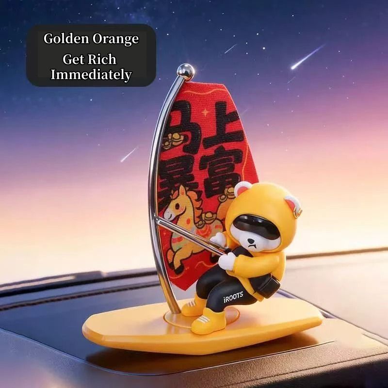 Dashboard Bear Sailboat Decor Magnetic Parking Number Plate HighYield Interior Aesthetic Hub 7