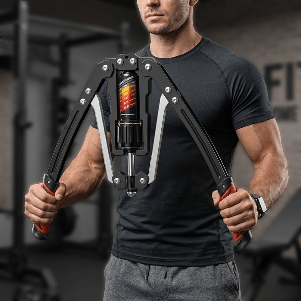 Adjustable Hydraulic Arm Exerciser 22440 Lbs Resistance Strength Trainer 0