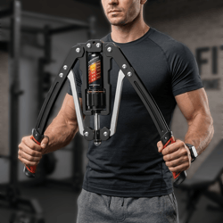 adjustable hydraulic arm exerciser 22–440 lbs resistance strength trainer