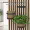Acoustic Panel Zen Plant Rings RustProof Floating Greenery Mounts 2 Pcs Set 1