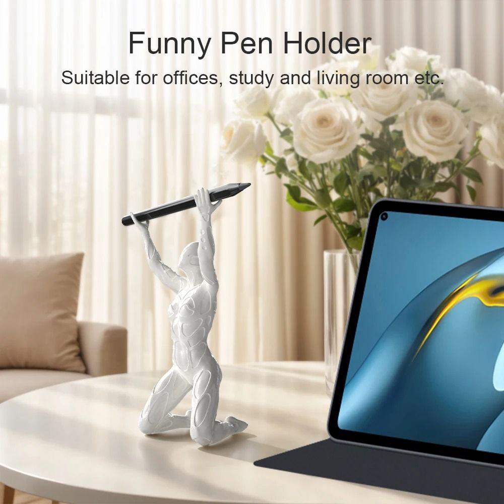 The King Kneeling Pen Holder Funny Royal Desktop Sentry Decor 1
