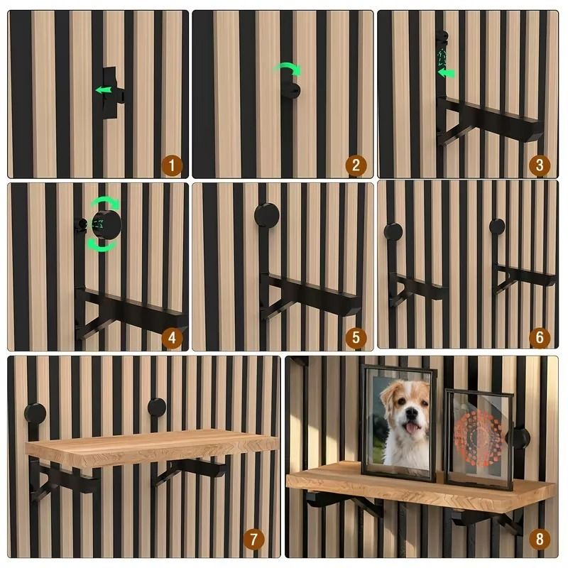ProStudio Acoustic Panel Mounting Brackets HeavyDuty NoDrill Support 4 Pcs Set 5