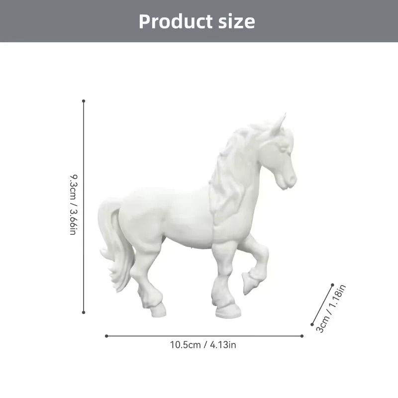 Majestic Equine Silhouette Sculpture Modern Minimalist Desktop Decor 5