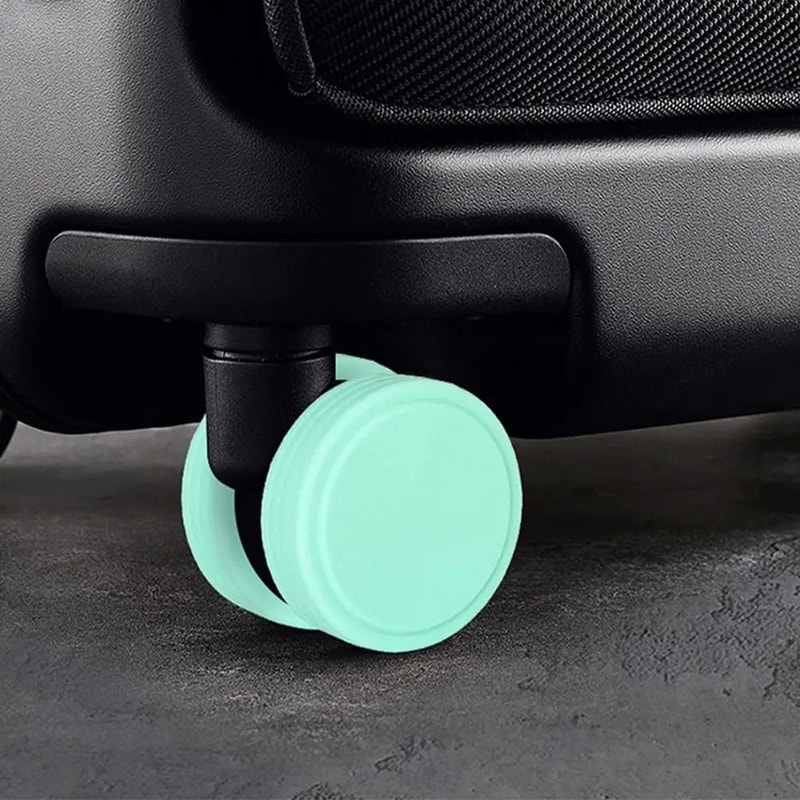 SilentGlide Luggage Wheel Protectors NoiseReducing Silicone Covers 8 Pcs Set 4