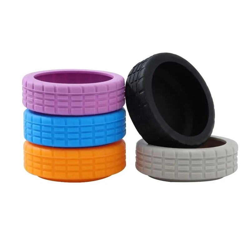 SilentStep Silicone Luggage Wheel Covers Protective AntiWear Casters 8 Pcs Set 5