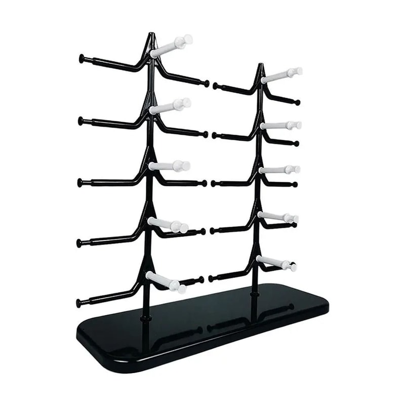 PrecisionView MultiTier Eyewear Organizer SpaceSaving Sunglasses Rack 9