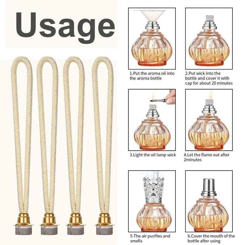 PrecisionFlow Catalytic Lamp Wick Essential Fragrance Control Replacement 2