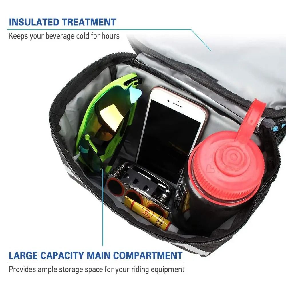 Cycling Handlebar Bag Front Tube Pannier Rack HighYield Transit Interaction Hub 4
