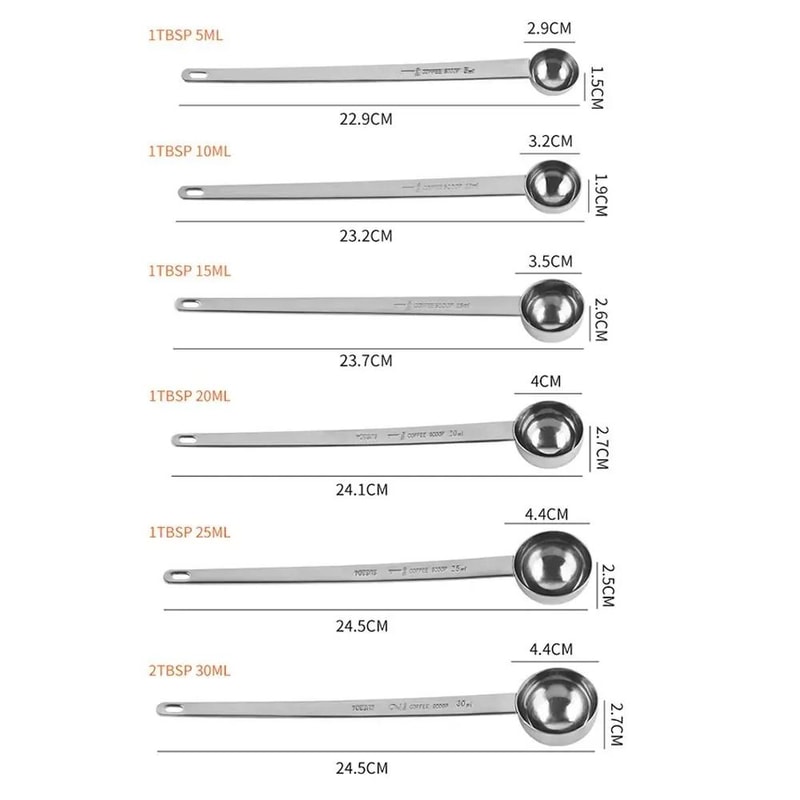 LongHandle Measuring Spoon Thickened Stainless Steel Tablespoon HighYield Culinary Interaction Hu 5