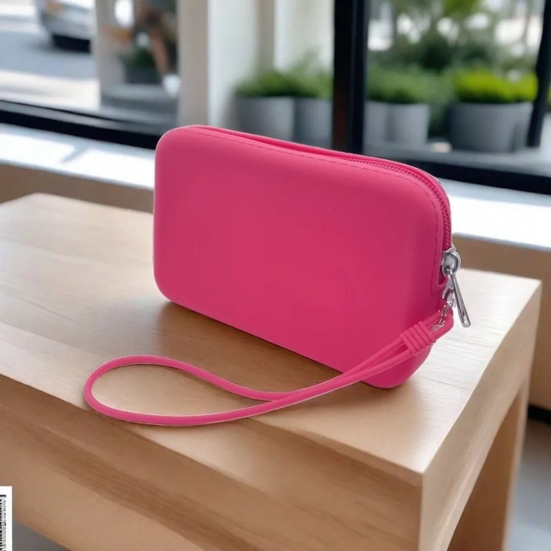 Silicone Cosmetic Coin Purse Rectangular Accessory Shield HighYield Organization Interaction Hub 1