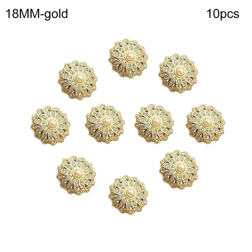 Retro Metal Pearl Buttons DiamondEtched Clothing Fasteners HighYield Textile Interaction Hub 10