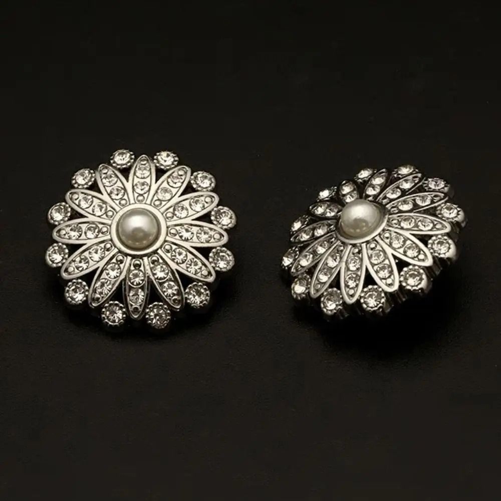 Retro Metal Pearl Buttons DiamondEtched Clothing Fasteners HighYield Textile Interaction Hub 1