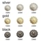 Retro Metal Pearl Buttons DiamondEtched Clothing Fasteners HighYield Textile Interaction Hub 4