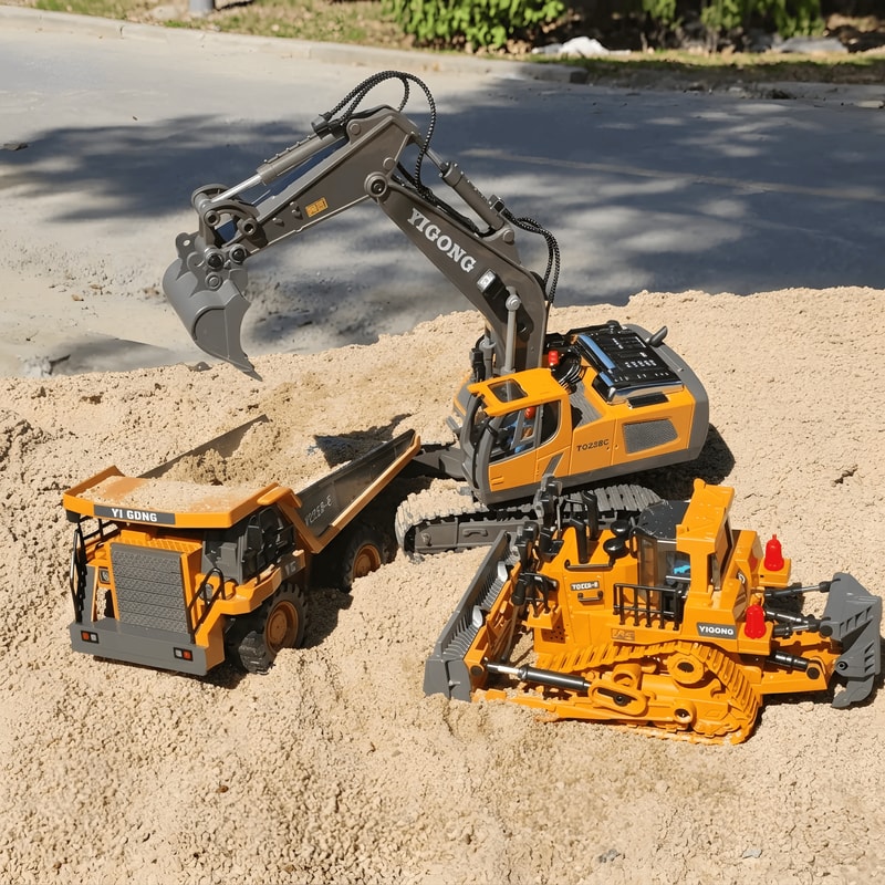 4WD HeavyDuty Remote Control Construction Vehicle 0