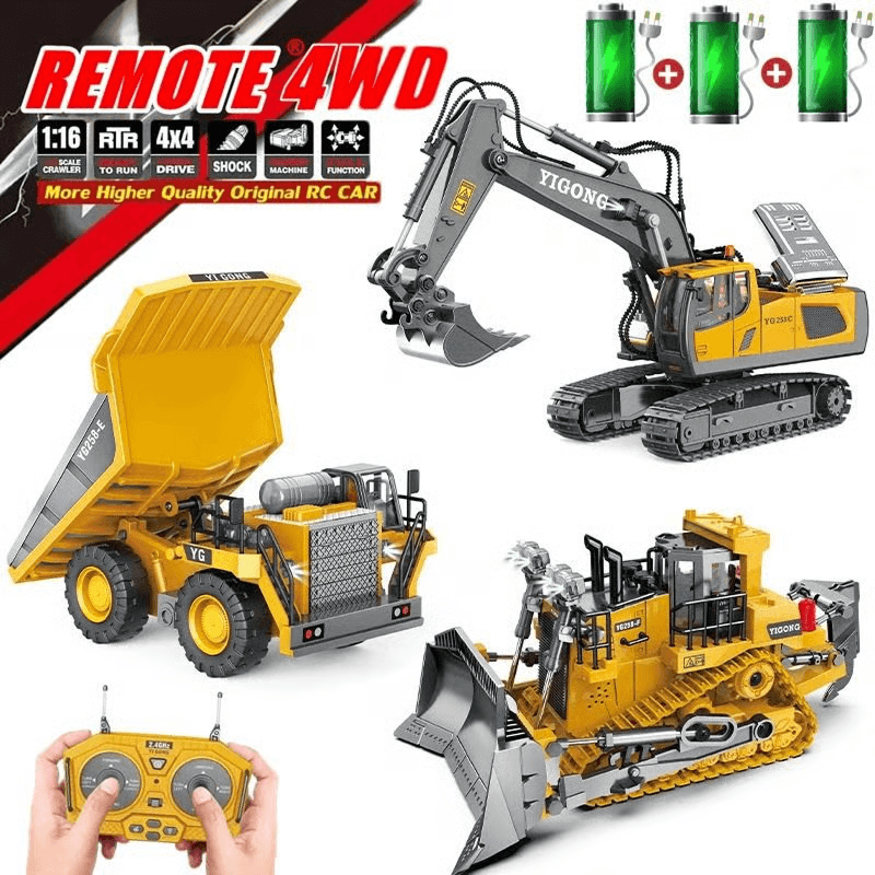 4WD HeavyDuty Remote Control Construction Vehicle 5