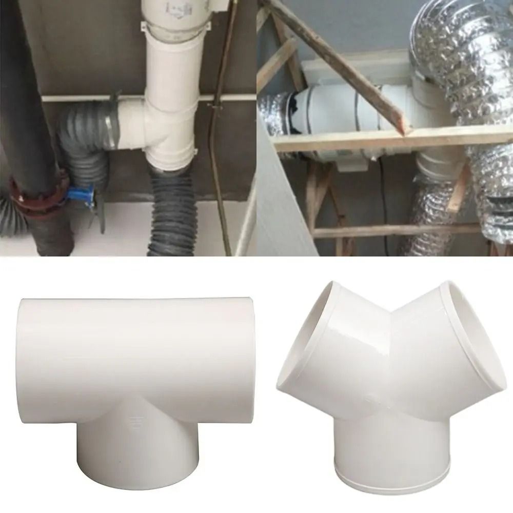 ThreeWay Duct Connector TY Ventilation Splitter HighYield Airflow Interaction Hub 0