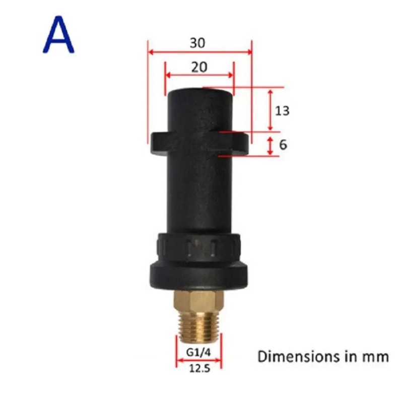 Pressure Washer Foam Lance Adapter G14 Quick Connector Fitting HighYield HydroInteraction Hub 7