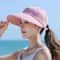 Womens Summer Sun Hat Detachable EmptyTop Ponytail Cap HighYield UV Interaction Hub 9