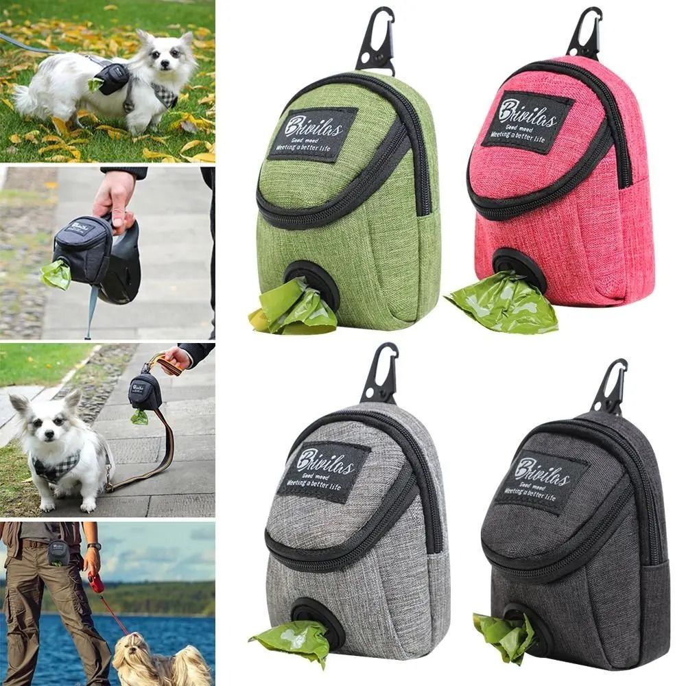 Portable Dog Training Treat Pouch 2in1 Reward Poop Bag Dispenser HighYield Canine Interaction Hu 1