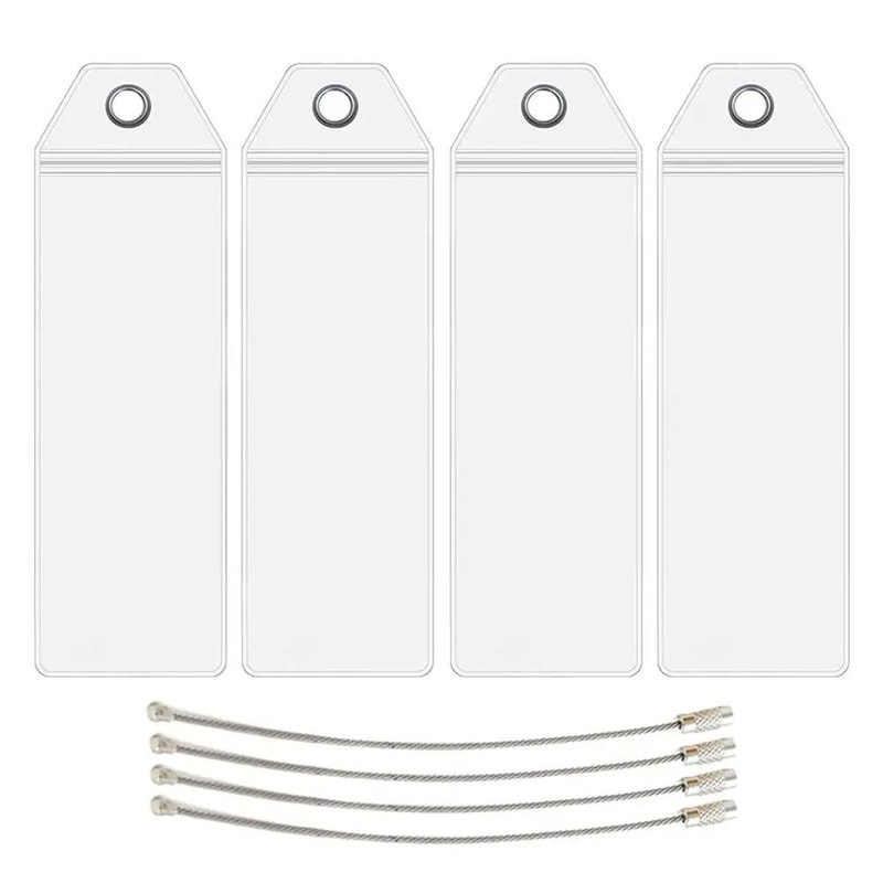 Cruise Luggage Tag Holders 4 Pack ZipSeal Waterproof Sleeves HighYield Transit Interaction Hub 6